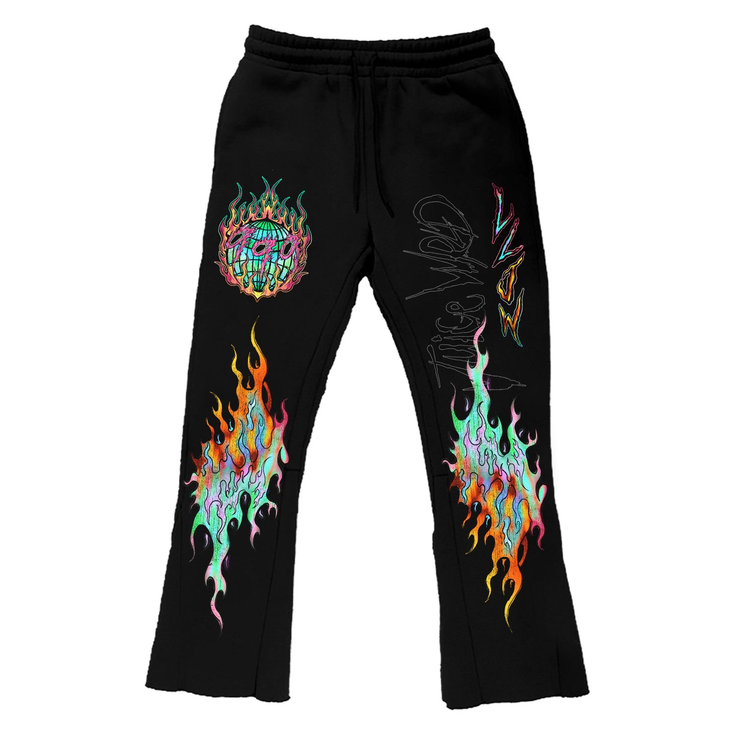UP IN FLAMES SWEATPANTS