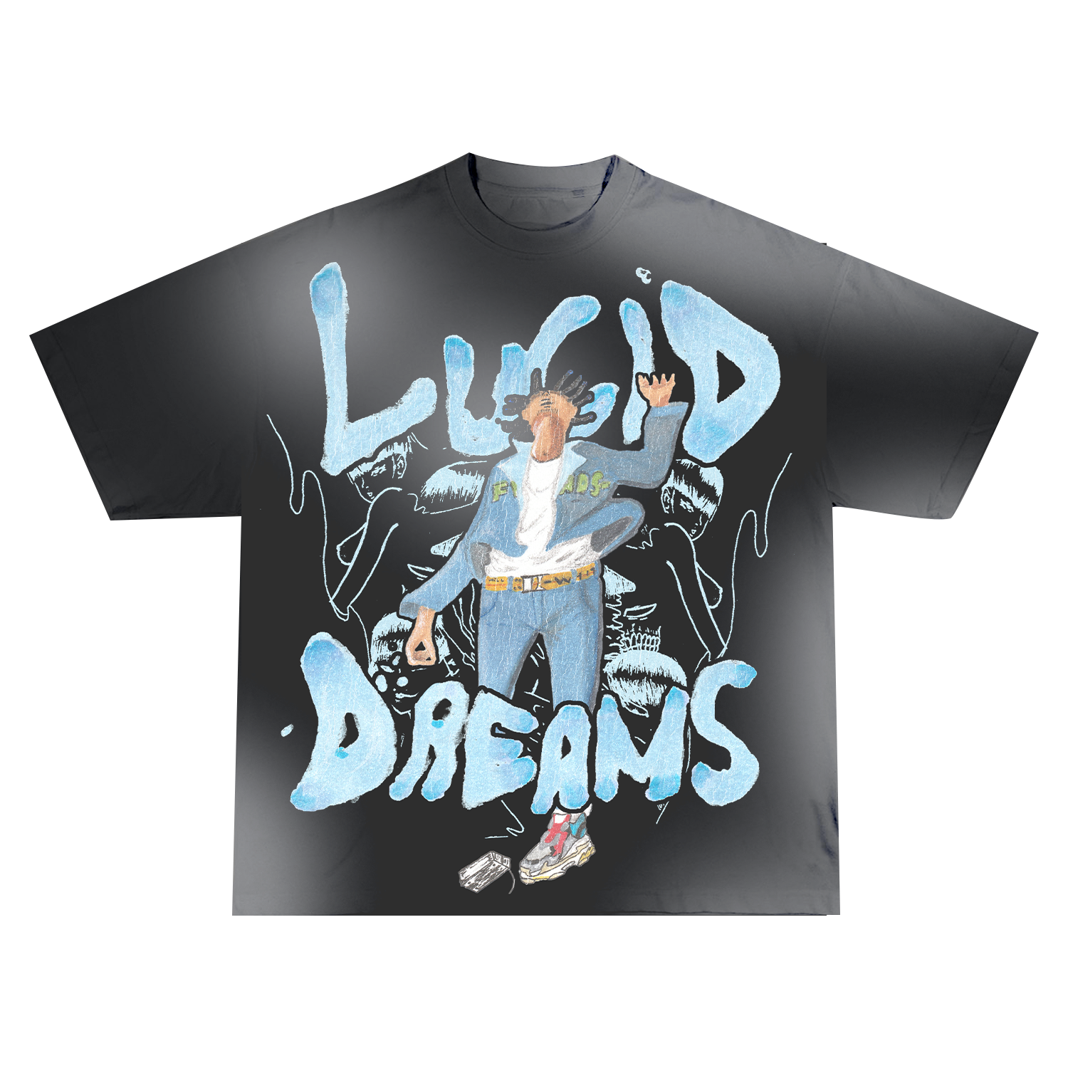 LUCID TEE GBGR - BLACK