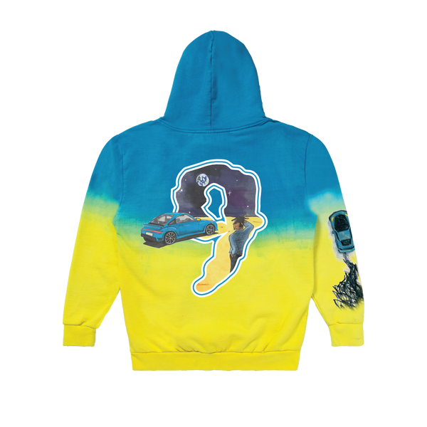 REAR VIEW MIRROR OMBRE DYED HOODIE