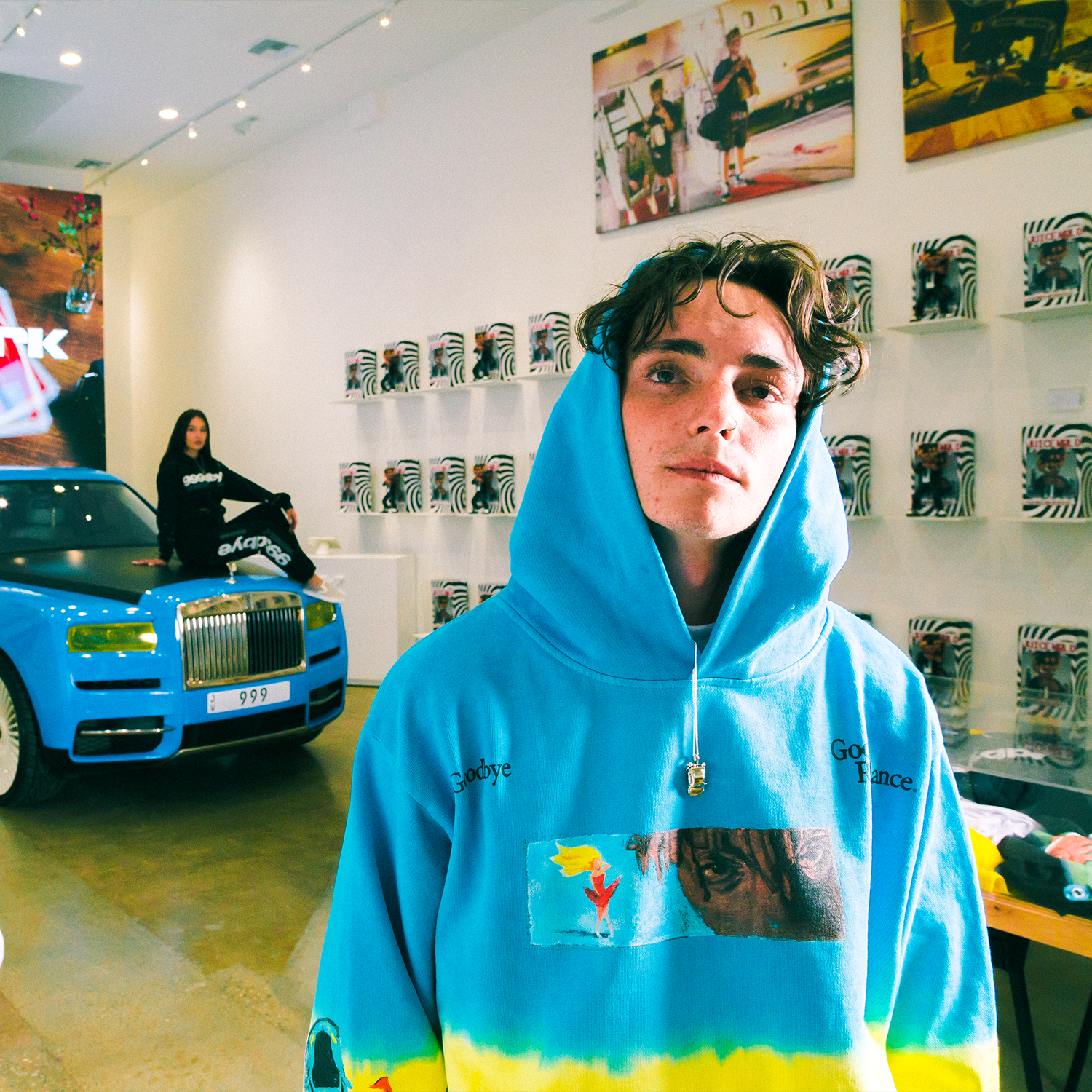 REAR VIEW MIRROR OMBRE DYED HOODIE