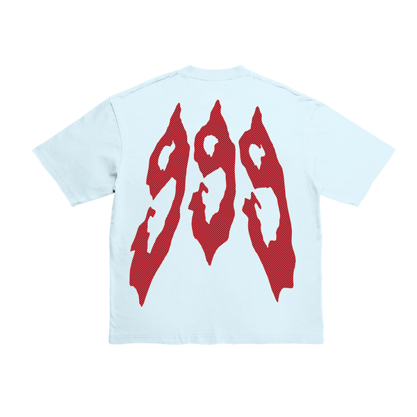 999 Barbed Wire Tee (Light Blue)