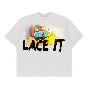 LACE IT COVER TEE - WHITE