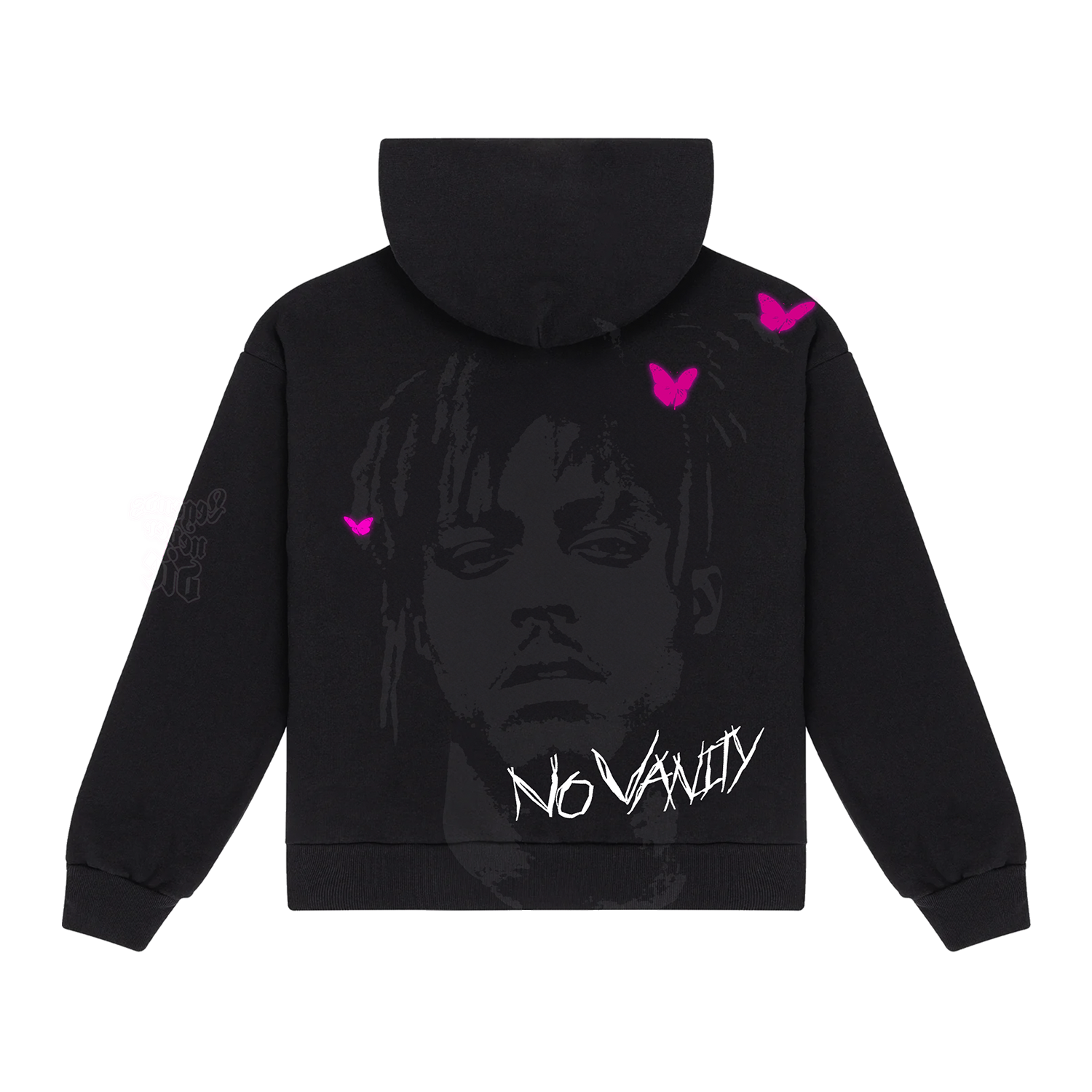 NO VANITY ZIP HOODIE BLACK Juice WRLD 999 CLUB