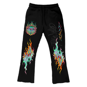 UP IN FLAMES SWEATPANTS