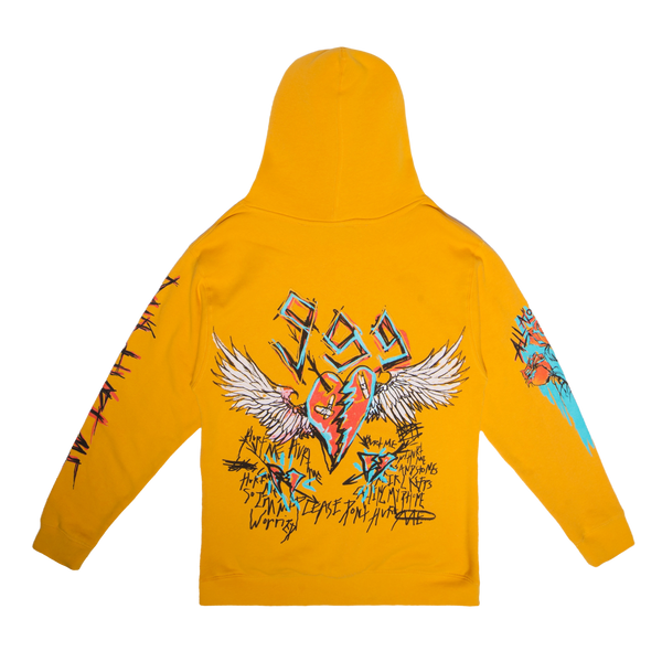 DID IT ON MY OWN HOODIE YELLOW