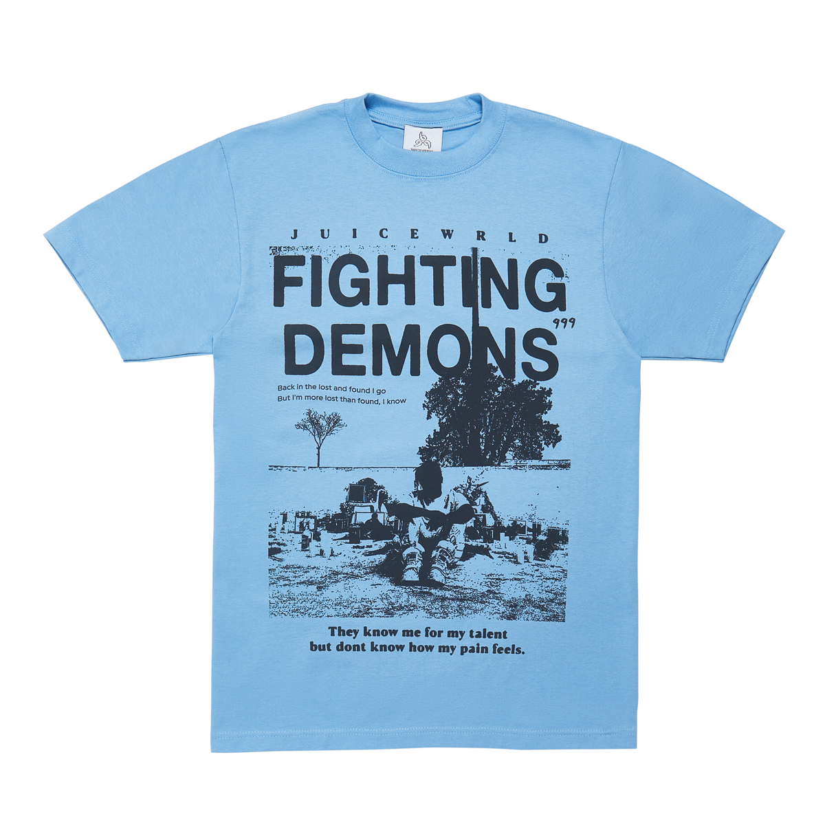 Fighting Demons Memory Tee Blue