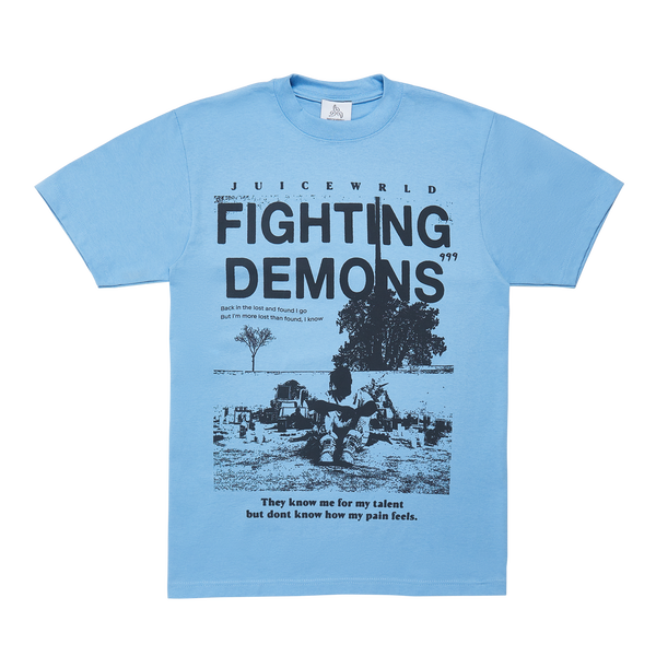 Fighting Demons Memory Tee Blue