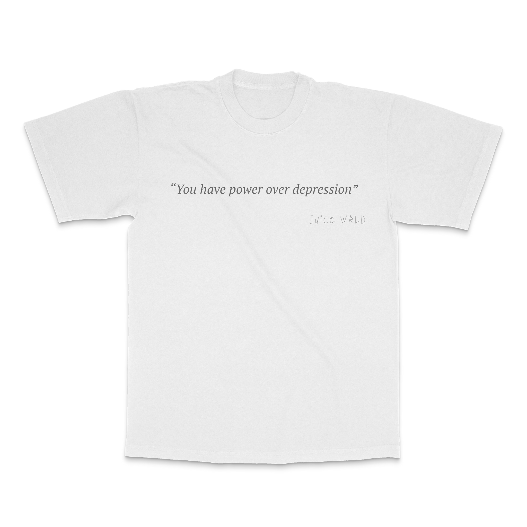 Power Over Depression Tee White